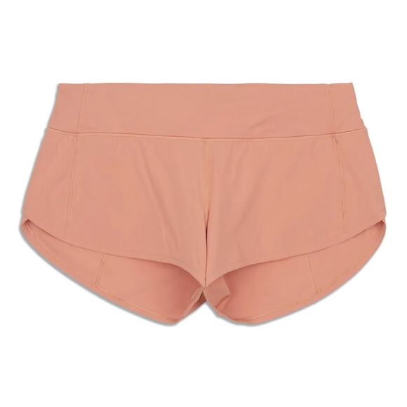 LULULEMON Speed Up LR Short 2.5” Pink Savannah Orange Lined Pocket Running Sz 10 - Picture 1 of 5